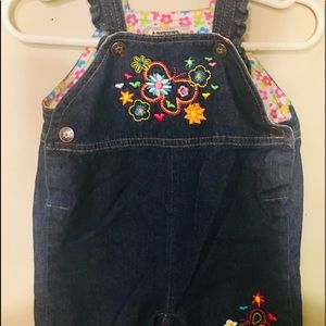 Baby Girl Jean Overalls